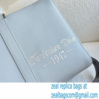 Dior Gray Grained Calfskin with 'Christian Dior 1947' Signature Lingot 50 Duffle Bag 2022 - Click Image to Close