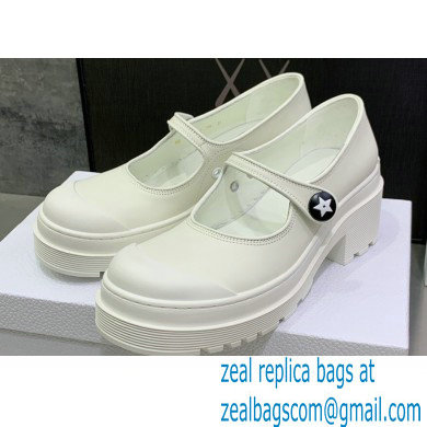Dior Heel 5.5cm Supple Calfskin D-Doll 2.0 Pumps White 2022