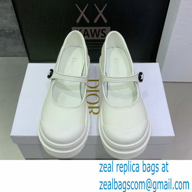 Dior Heel 5.5cm Supple Calfskin D-Doll 2.0 Pumps White 2022