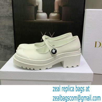 Dior Heel 5.5cm Supple Calfskin D-Doll 2.0 Pumps White 2022 - Click Image to Close