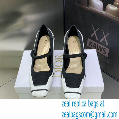 Dior Heel 5.5cm Technical Fabric and Rubber D-Motion Pumps Black 2022