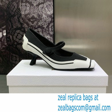 Dior Heel 5.5cm Technical Fabric and Rubber D-Motion Pumps Black 2022