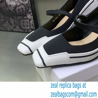 Dior Heel 5.5cm Technical Fabric and Rubber D-Motion Pumps Black 2022