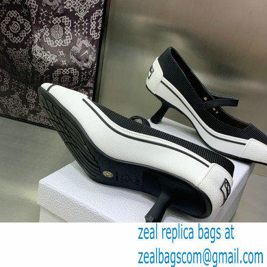 Dior Heel 5.5cm Technical Fabric and Rubber D-Motion Pumps Black 2022