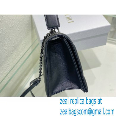 Dior Maxicannage Lambskin 30 Montaigne Chain Bag with Handle Black 2022 - Click Image to Close