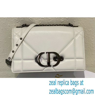 Dior Maxicannage Lambskin 30 Montaigne Chain Bag with Handle White 2022