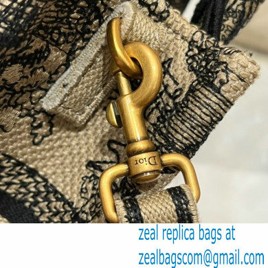 Dior Mini Book Tote Phone Bag in Brown Toile de Jouy Embroidery 2022 - Click Image to Close