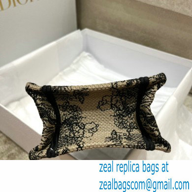 Dior Mini Book Tote Phone Bag in Brown Toile de Jouy Embroidery 2022