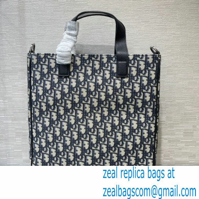Dior Oblique Jacquard Saddle Tote Bag with Shoulder Strap 2022