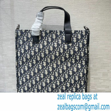 Dior Oblique Jacquard Saddle Tote Bag with Shoulder Strap 2022