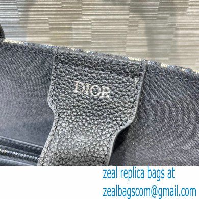 Dior Oblique Jacquard Saddle Tote Bag with Shoulder Strap 2022 - Click Image to Close