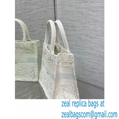 Dior Small Book Tote Bag in Natural Macrame-Effect Embroidery 2022 - Click Image to Close