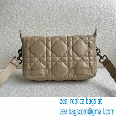 Dior Small Diorcamp Bag Beige in Macrocannage Calfskin 2022