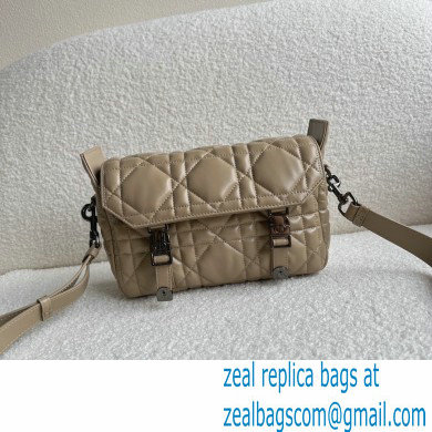 Dior Small Diorcamp Bag Beige in Macrocannage Calfskin 2022