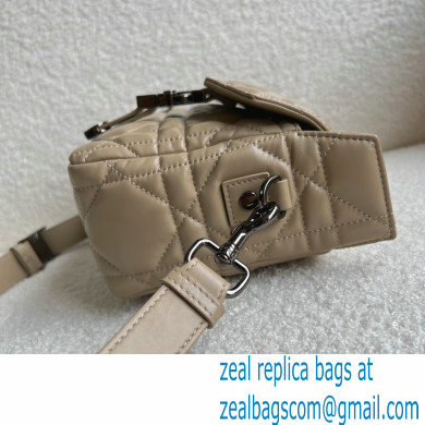 Dior Small Diorcamp Bag Beige in Macrocannage Calfskin 2022 - Click Image to Close
