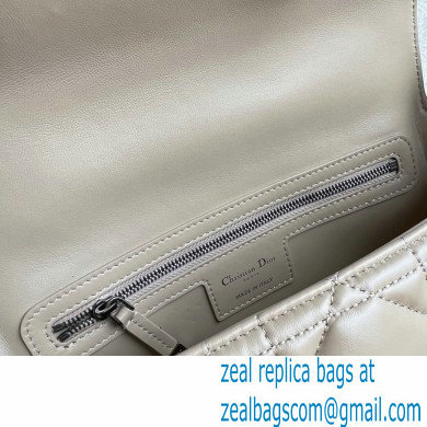 Dior Small Diorcamp Bag Beige in Macrocannage Calfskin 2022