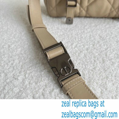 Dior Small Diorcamp Bag Beige in Macrocannage Calfskin 2022