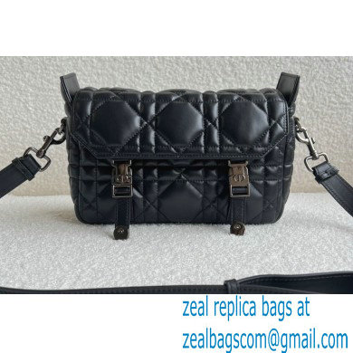 Dior Small Diorcamp Bag Black in Macrocannage Calfskin 2022