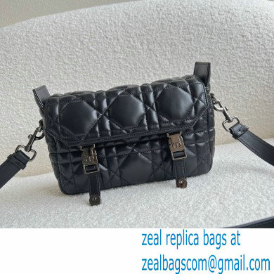 Dior Small Diorcamp Bag Black in Macrocannage Calfskin 2022