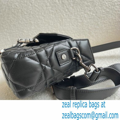 Dior Small Diorcamp Bag Black in Macrocannage Calfskin 2022