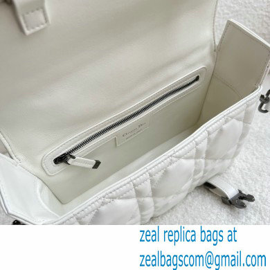 Dior Small Diorcamp Bag White in Macrocannage Calfskin 2022