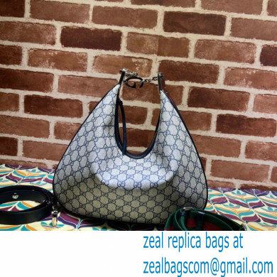 Gucci Attache large shoulder bag 702823 Beige and blue GG Supreme canvas 2022