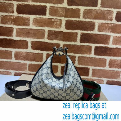 Gucci Attache small shoulder bag 699409 Beige and blue GG Supreme canvas 2022