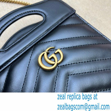 Gucci GG Marmont top handle mini bag 699756 Black - Click Image to Close