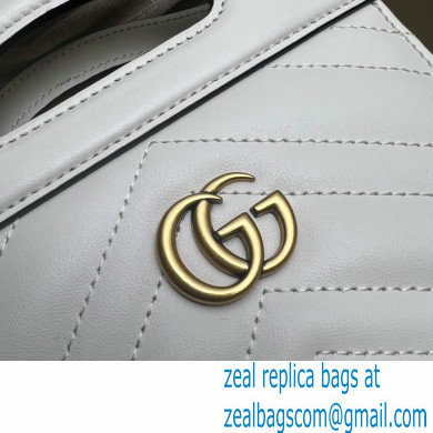Gucci GG Marmont top handle mini bag 699756 White - Click Image to Close
