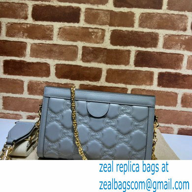 Gucci GG Matelasse leather small bag 702200 Gray