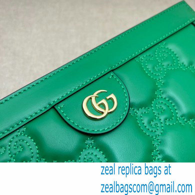 Gucci GG Matelasse leather small bag 702200 Green