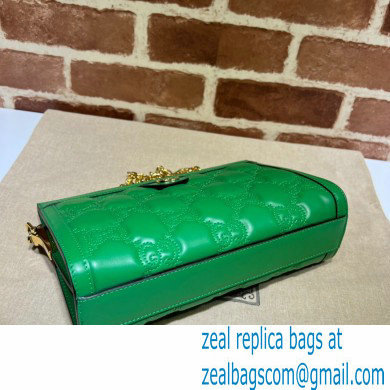 Gucci GG Matelasse leather small bag 702200 Green