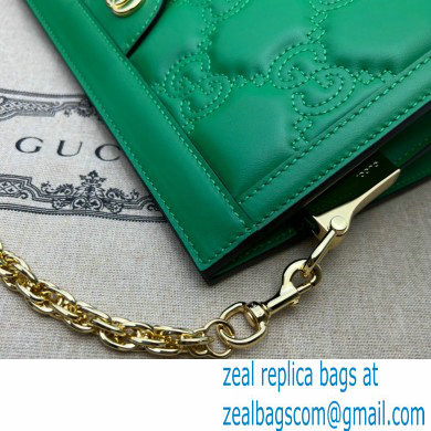 Gucci GG Matelasse leather small bag 702200 Green