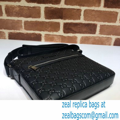 Gucci GG embossed Signature messenger Bag 406410 Black