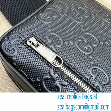 Gucci GG embossed sling backpack Bag 700431 Black
