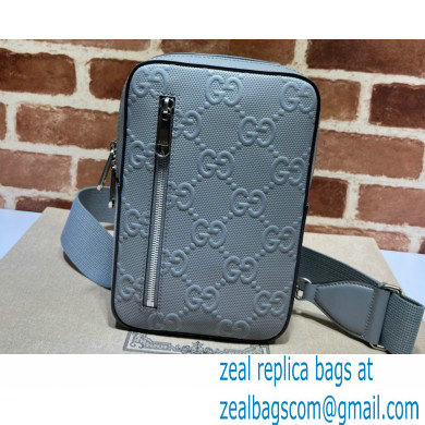 Gucci GG embossed sling backpack Bag 700431 Gray