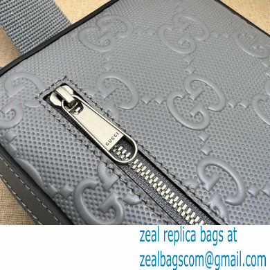 Gucci GG embossed sling backpack Bag 700431 Gray