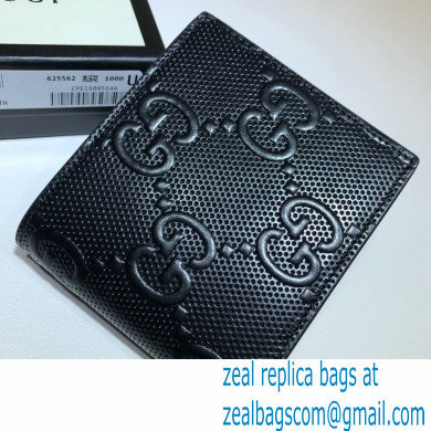 Gucci GG embossed wallet 625562 Black