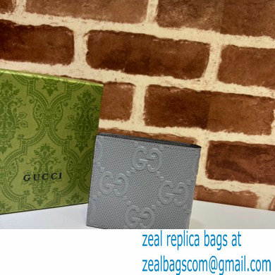 Gucci GG embossed wallet 625562 Gray