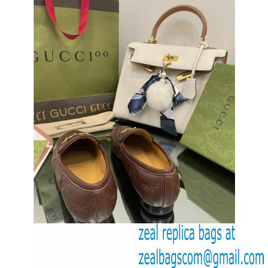 Gucci GG matelasse princetown Jordaan loafers 699903 Coffee 2022 - Click Image to Close