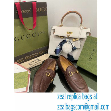 Gucci GG matelasse princetown Jordaan loafers 699903 Coffee 2022 - Click Image to Close