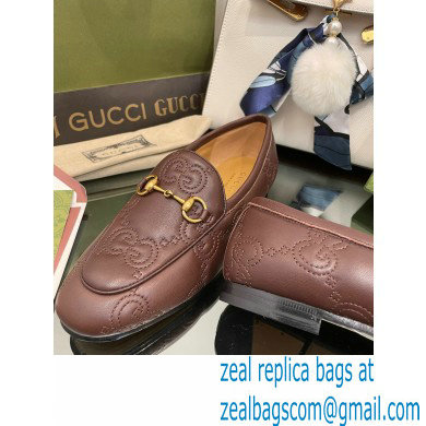 Gucci GG matelasse princetown Jordaan loafers 699903 Coffee 2022 - Click Image to Close