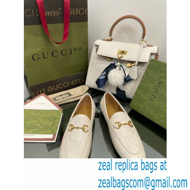 Gucci GG matelasse princetown Jordaan loafers 699903 White 2022