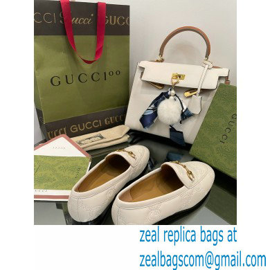 Gucci GG matelasse princetown Jordaan loafers 699903 White 2022