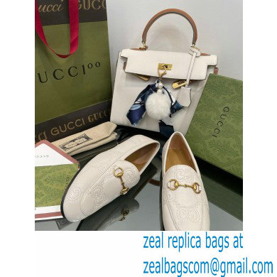 Gucci GG matelasse princetown Jordaan loafers 699903 White 2022