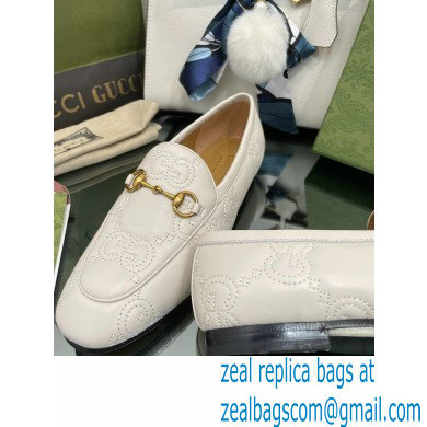 Gucci GG matelasse princetown Jordaan loafers 699903 White 2022