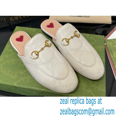 Gucci GG matelasse princetown Jordaan slipper 699901 White 2022