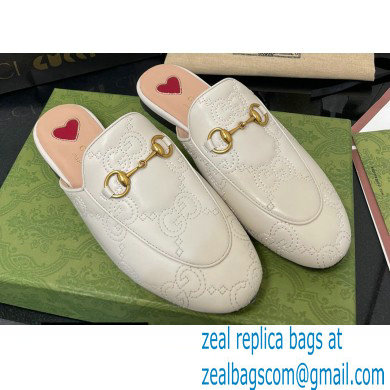 Gucci GG matelasse princetown Jordaan slipper 699901 White 2022 - Click Image to Close