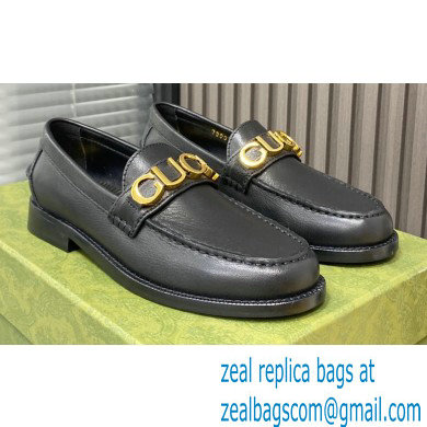 Gucci Leather 'Gucci' loafers Black 2022