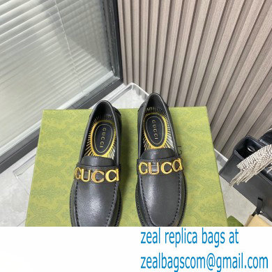 Gucci Leather 'Gucci' loafers Black 2022